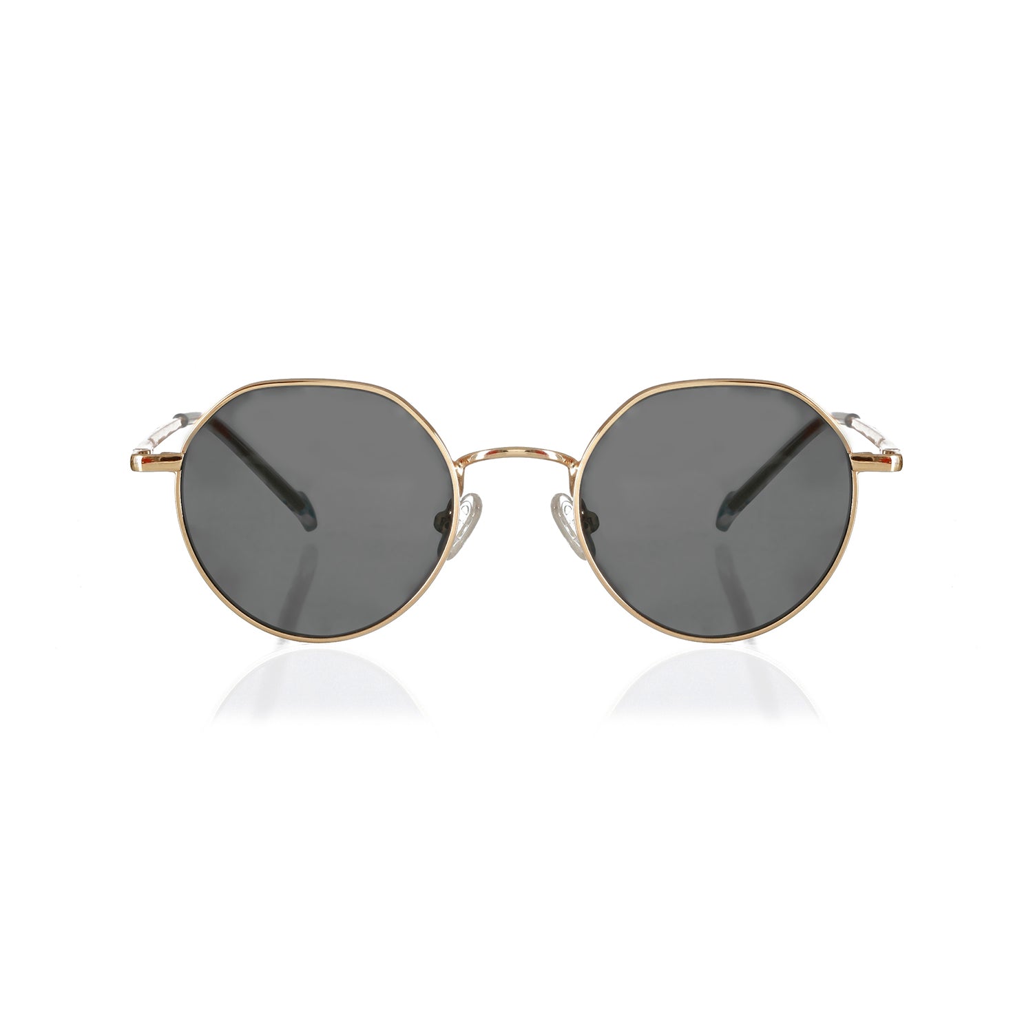 Enrico Metal Hexagon Sunglasses (Unisex)